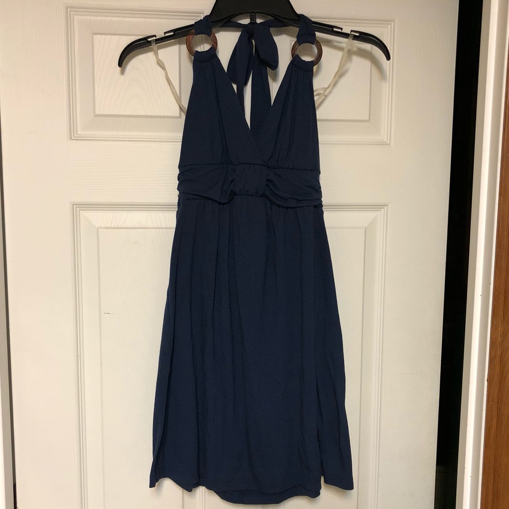 Navy blue sundress